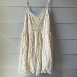 Abercrombie & Fitch Cream Lace Romper